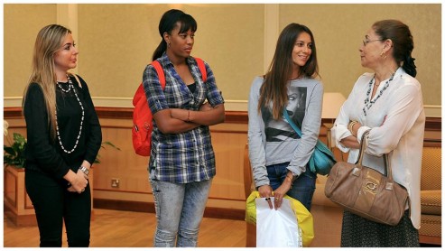 Ceremonia de homenaje del club El Jaish al fallecido Christian &quot;Chucho&quot; Benítez