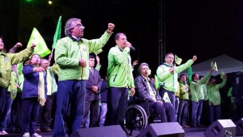 Augusto Barrera cierra su campaña en La Michelena