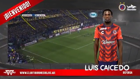 Luis Caicedo es nuevo jugador del Veracruz de México