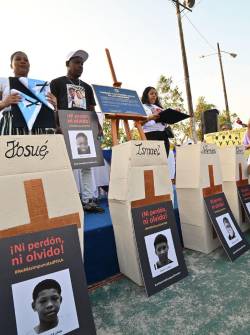 Se recordó un año de la desaparición forzada de los cuatro niños de Las Malvinas con actos en memoria de ellos.