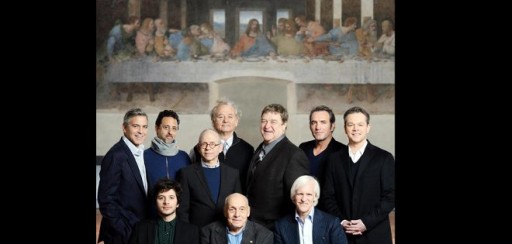 Critican foto con &quot;La última cena&quot; de George Clooney y sus dirigidos