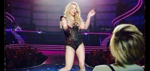 Miley disfruta del concierto de Britney