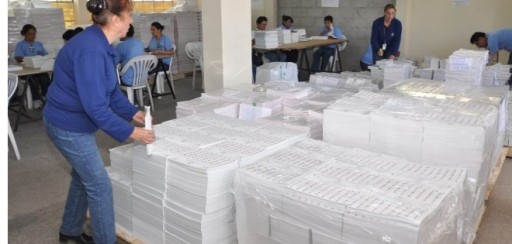 El 60,37% de las papeletas del proceso electoral está listo