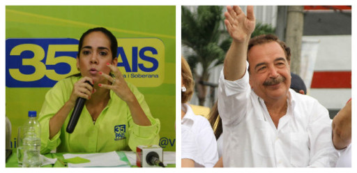 Viviana Bonilla y Jaime Nebot recorren la ciudad en busca de votos