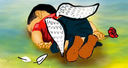 Artistas dibujan a niño sirio como protesta ante crisis migratoria