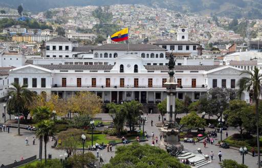 Palacio de Carondelet, ubicado en el Centro Histórico de Quito.
