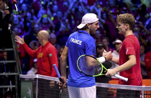 Francia y Bélgica terminan 1-1 el primer día de la final de Copa Davis
