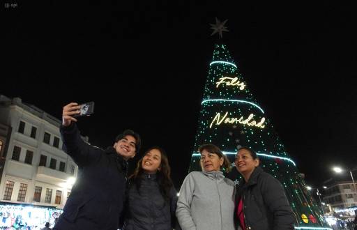 Estos son los árboles de Navidad más altos de Ecuador
