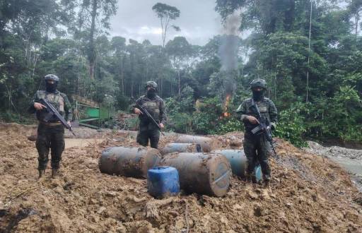 Operativo militar en Sucumbíos.