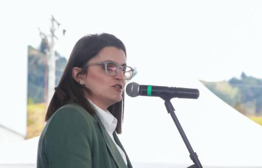 María José Pinto durante un evento oficial el 5 de junio de 2025.