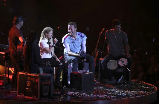 El espectacular dúo de Shakira y Chris Martin en el Global Citizen Festival