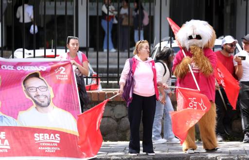 Cuenca, 16 de enero de 2025. Campaña para las elecciones de febrero 2025.