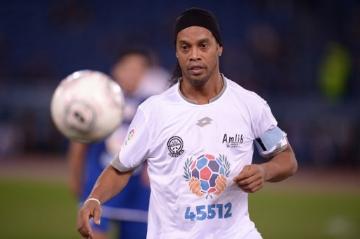 El partido de la Paz terminó 4-3 a favor del equipo de Ronaldinho