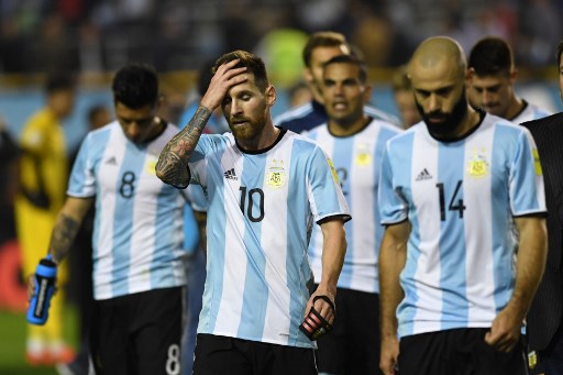 Argentina empata con Perú y está fuera de la zona de clasificación a Rusia 2018