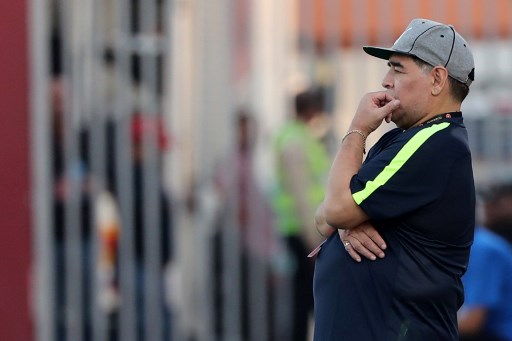 Maradona apoya a Liga previo a debut en Sudamericana