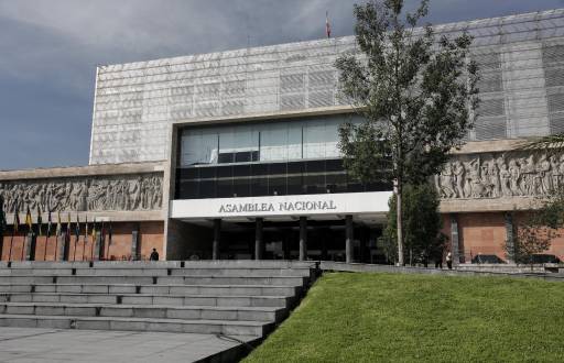 Fachada de la Asamblea Nacional, ubicada en Quito.