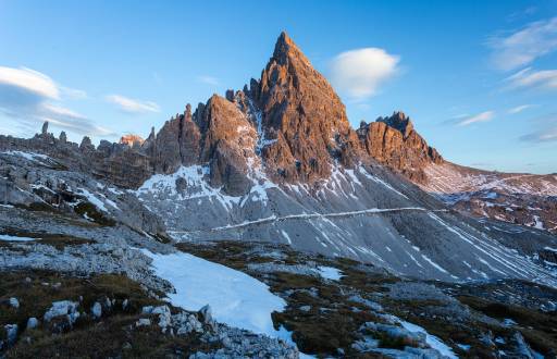 Monte Paterno en los Alpes Italianos.