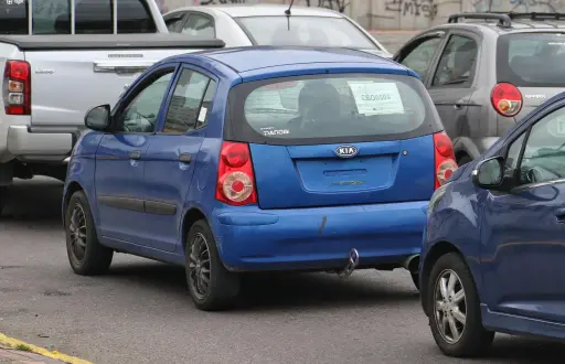 Tránsito vehicular en Quito.