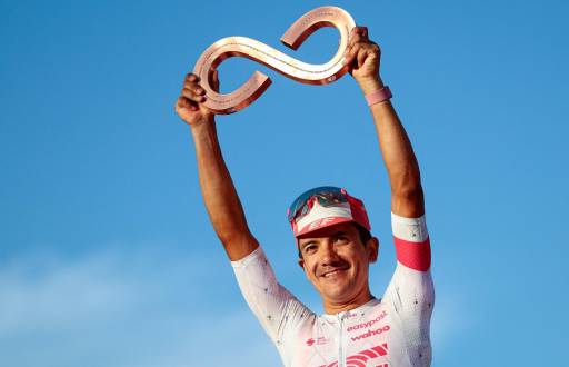 Richard Carapaz, tercer lugar en el Giro de Italia