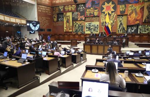 Pleno de la Asamblea nacional del Ecuador.