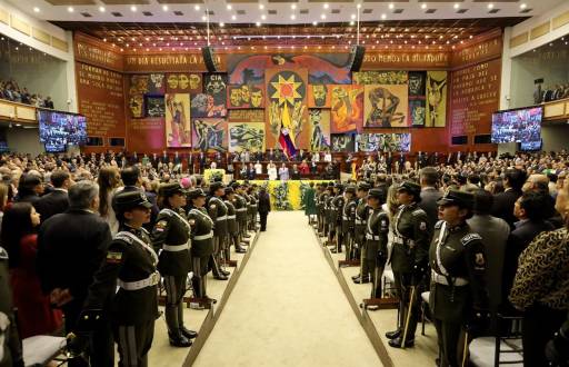 Imagen de la Asamblea Nacional en la posesión presidencial de Niños en 2023.