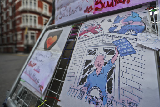 Assange cumple 6 años asilado en la embajada de Ecuador