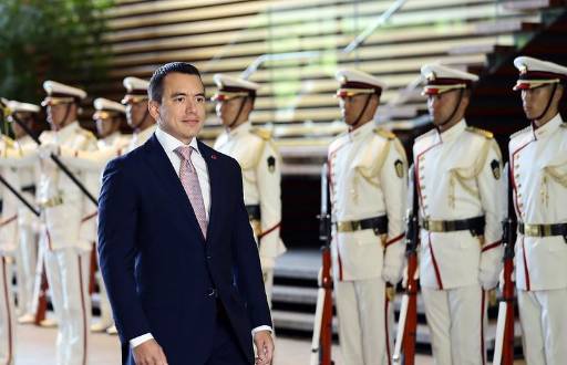 Imagen de archivo del presidente Daniel Noboa.