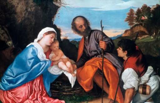 La Sagrada Familia del Nuevo Testamento, conformada por Jesús, José y María.