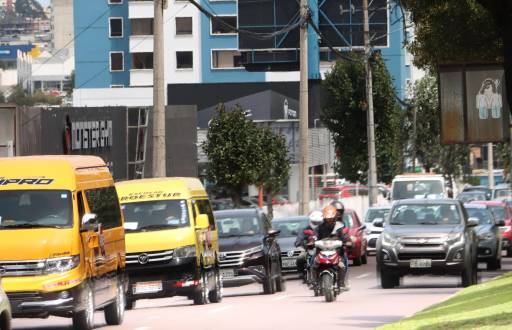 Quito, jueves 16 de enero de 2025. Congestión vehicular en Quito.