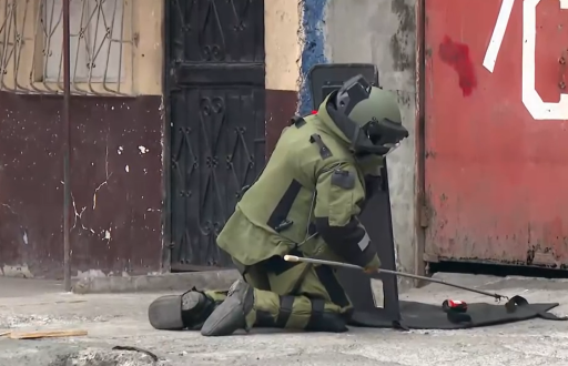 Personal del GIR retiró la mañana de este lunes 15 de diciembre un artefacto explosivo.