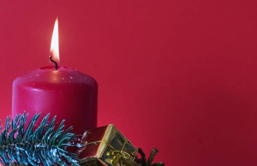 Las velas forman parte de la celebración del Adviento.