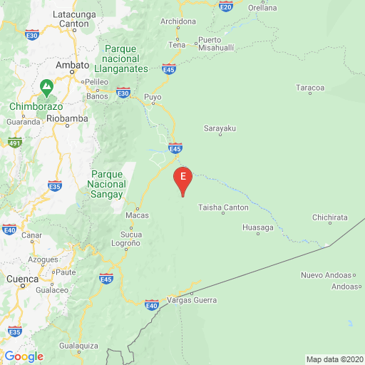 Sismo de 3,75 grados en escala de Richter en Morona Santiago