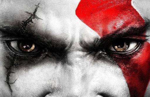 Cara de Kratos, personaje principal de God of War.