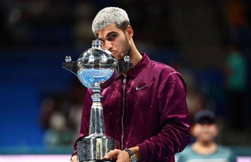 Carlos Alcaraz y su octavo título del año en Tokio