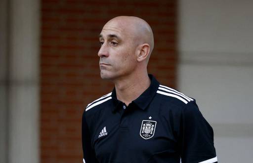 Luis Rubiales, durante su última visita al Palacio de la Moncloa.