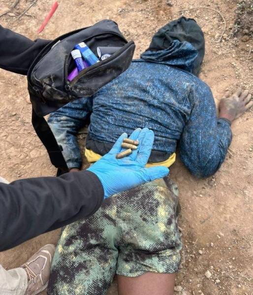 Uno de los detenidos en Pucará.