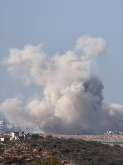 Ataques aéreos del Ejército de Israel en Gaza.