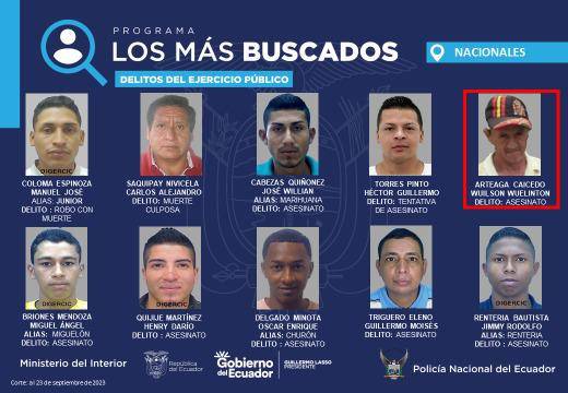 Hombre más buscado en Ecuador, por delito de asesinato, fue capturado en Manabí