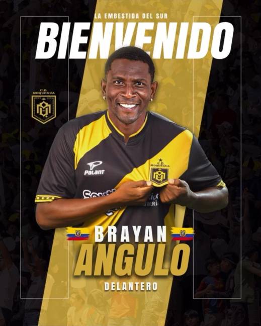 Brayan Angulo, delantero ecuatoriano.