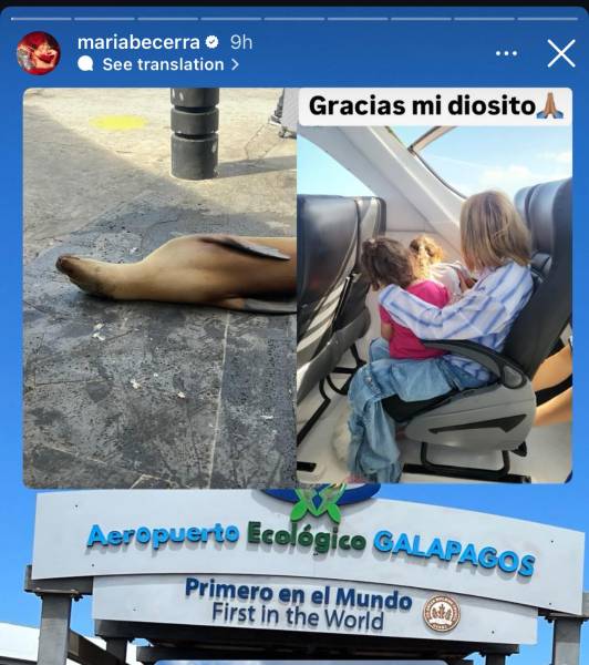 María Becerra en las Islas Galápagos