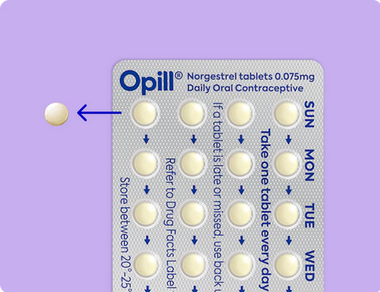 Presentación de la pastilla anticonceptiva Opill