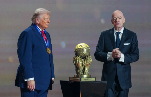 El presidente de Estados Unidos, Donald Trump, y el presidente de la FIFA, Gianni Infantino.
