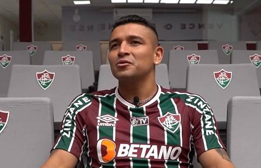 Mario Pineida jugó en el Fluminense en el 2022.