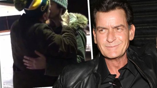 (VIDEO) Charlie Sheen es captado en cámara besando a un hombre
