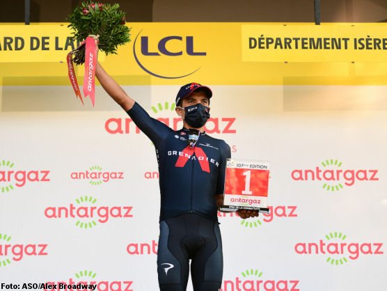 Carapaz es el nuevo líder de la montaña en el Tour de Francia