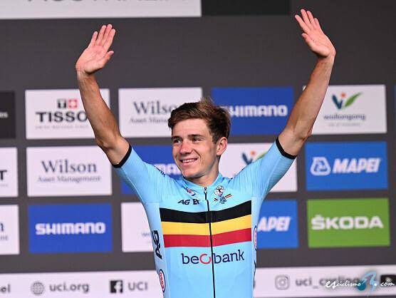 Remco Evenepoel se proclama campeón mundial en ciclismo de ruta