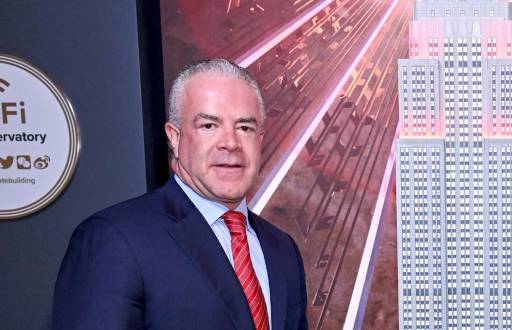 Raúl Rocha fotografiado en el Empire State Building el 22 de noviembre de 2024 en la ciudad de Nueva York.