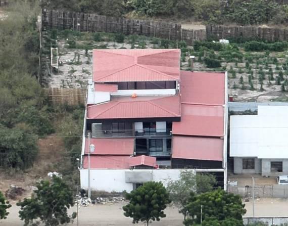 Imagen aérea de la casa de alias Fito.