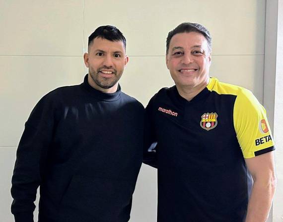 Barcelona SC: Sergio 'Kun' Agüero ya se encuentra en Ecuador para la 'Noche Amarilla'