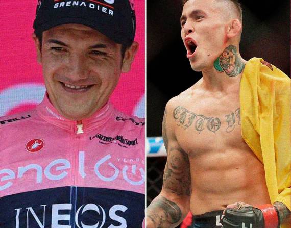 Tanto el peleador como el ciclista ecuatoriano aparecen en el quinto lugar tanto del UCI como de la UFC.